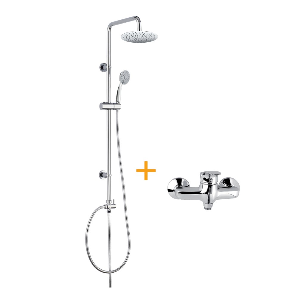 Mereo Sprchová souprava Sonáta a sprchová baterie Sonáta 150 mm CB609
