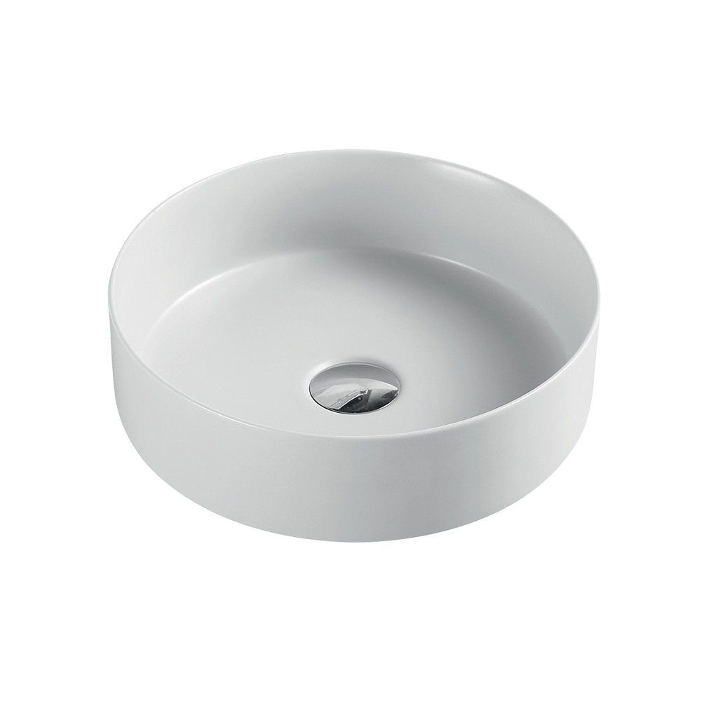 Mereo Umyvadlo na desku bez přepadu, Celie, 355x120 mm, kulaté, keramické pro zaslání na paletě UC363612C