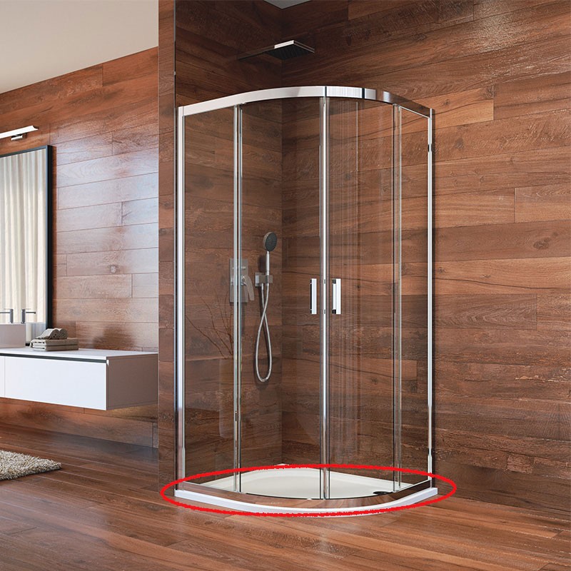 Mereo Vodící profil, oblouk, chrom pro CK608B63K, 100x100x190cm CKND07K1