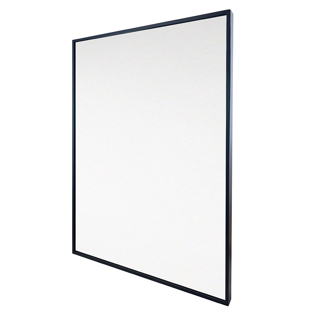 Mereo Zrcadlo hranaté, 60x80 cm, černý rám CN181