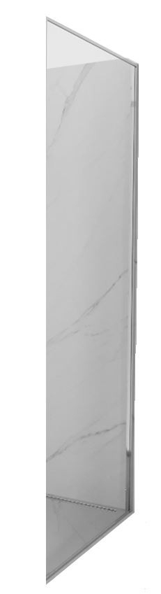 MEXEN Boční stěna pro Exo 75x200 6mm chrom, transparent 810-075-000-01-00