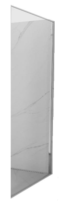 MEXEN Boční stěna pro Exo 95x200 6mm chrom, transparent 810-095-000-01-00