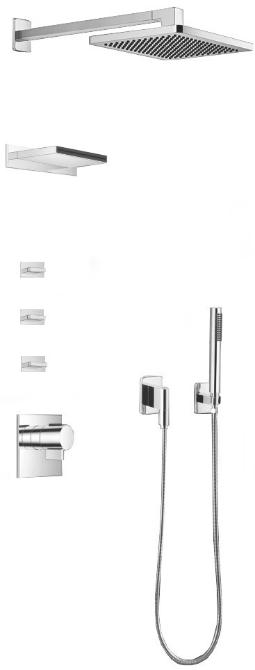 MEXEN Boka podomítková sprchová baterie, chrom 7603-03-00