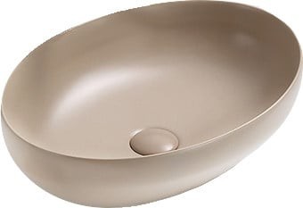 MEXEN Cornelia umyvadlo na desku 50x36, cappuccino mat 21885064