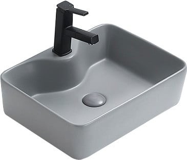 MEXEN Eva umyvadlo na desku 48x37, šedá mat 21424961