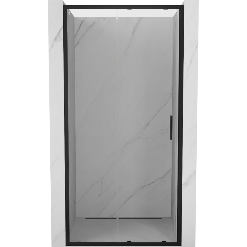 MEXEN Exo posuvné sprchové dveře 115, transparent, černá 8151-115-000-70-00