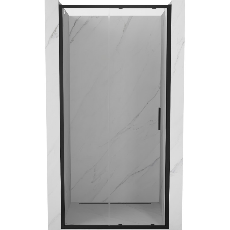 MEXEN Exo posuvné sprchové dveře 95, transparent, černá 8151-095-000-70-00