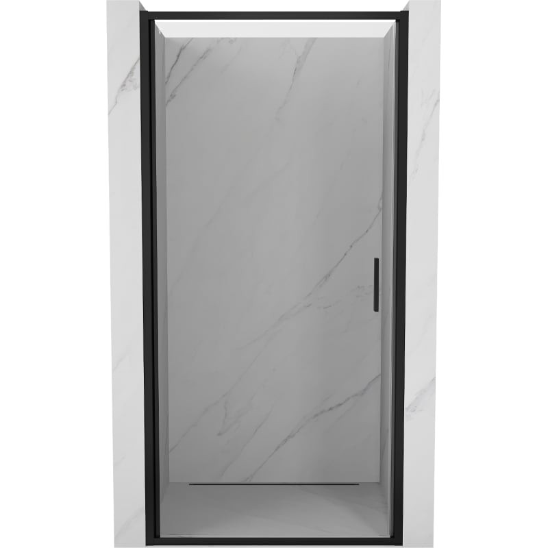 MEXEN Exo sprchové dveře křídlové 90, transparent, černá 817-090-000-70-00