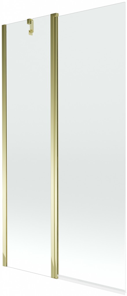 MEXEN Flip vanová zástěna 1-křídlo 100x150, transparent, zlato 894-100-101-50-00