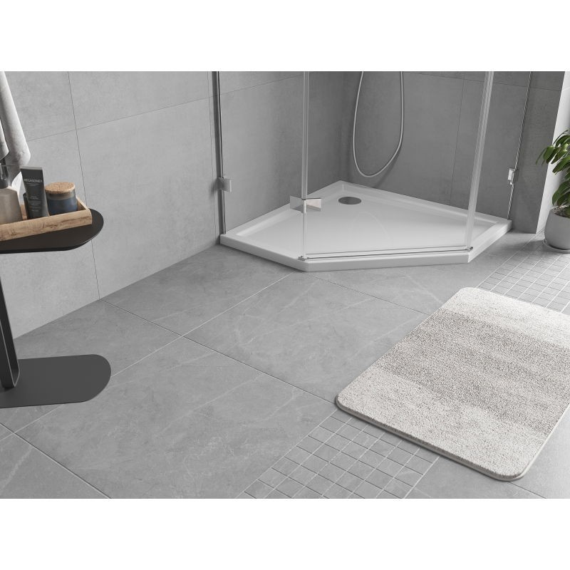 MEXEN Flow pětiboká sprchová vanička slim 100 x 100, bílá lesk 46P101010