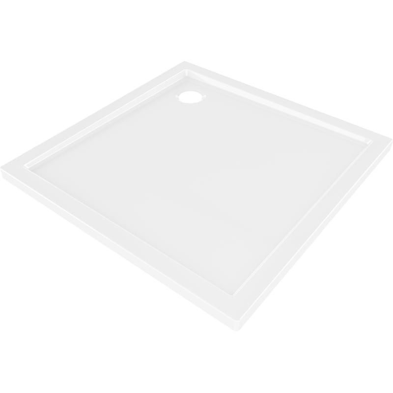 MEXEN Flow Sprchová vanička čtvercová slim 90 x 90, bílá lesk 46S109090