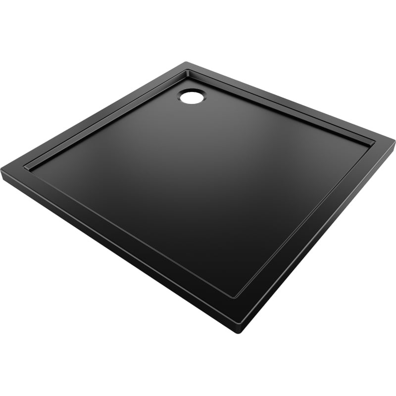 MEXEN Flow Sprchová vanička čtvercová slim 95 x 95, černá mat 46S709595