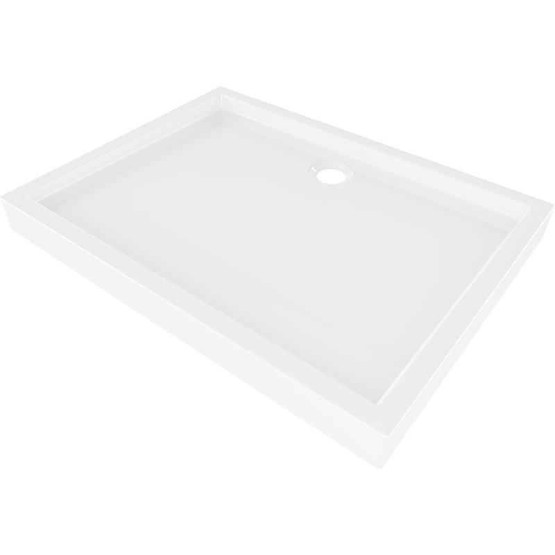 MEXEN Flow+ sprchová vanička obdélníková 80 x 90, bílá lesk 46R108090H