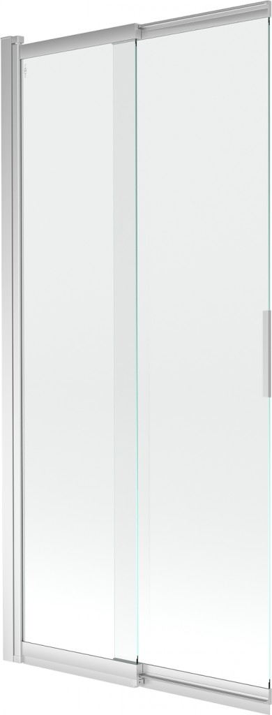 MEXEN Fox 2-křídlá posuvná vanová zástěna 85 x 150, transparent, chrom 891-085-002-01-00