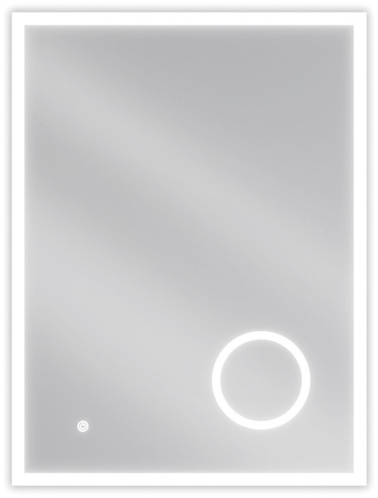 MEXEN Kala zrcadlo s osvětlením s kosmetickým zrcátkem 60 x 80, LED 600 9820-060-080-611-00