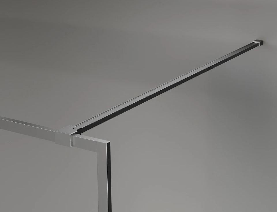 MEXEN KIOTO, LUNAR vzpěra rovná 150 cm broušený grafit 830-10-95