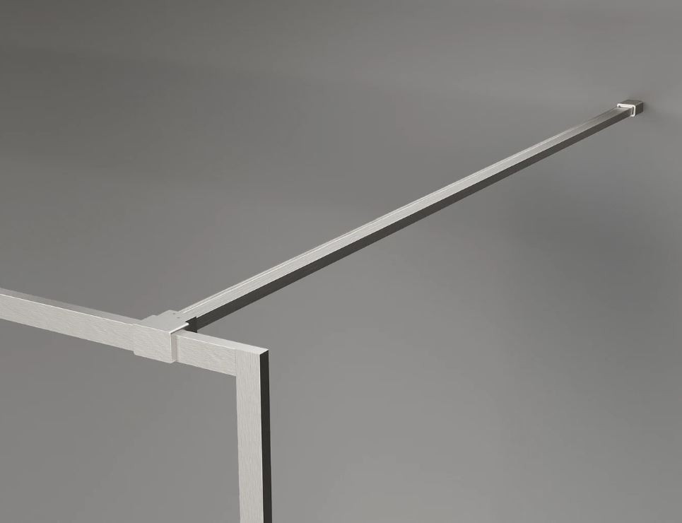 MEXEN KIOTO, LUNAR vzpěra rovná 150 cm broušený nikl 830-10-97