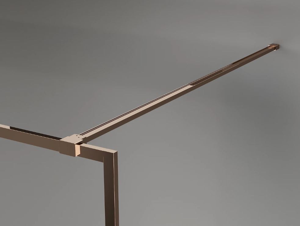 MEXEN KIOTO, LUNAR vzpěra rovná 150 cm růžové zlato 830-10-60