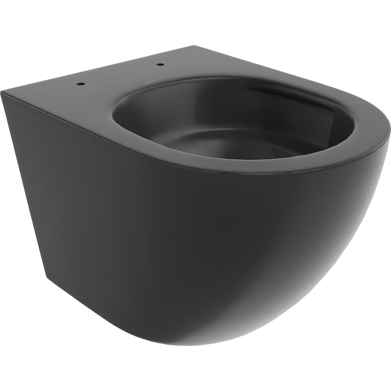 MEXEN Lena Závěsná WC mísa Rimless Tornado, černá mat 3322XX85T
