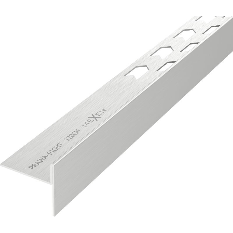 MEXEN Line-B spádová lišta podlahová 120 cm pravá, nerez 181001120R