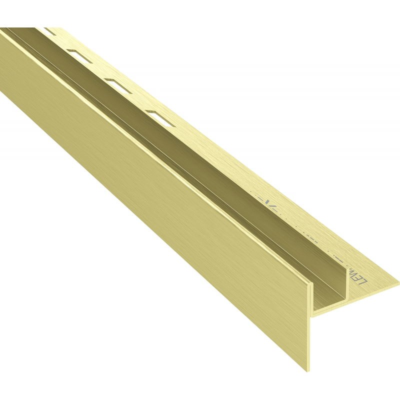 MEXEN Line-B spádová lišta pro sklo 120 cm levá, zlato kartáč 185504120L