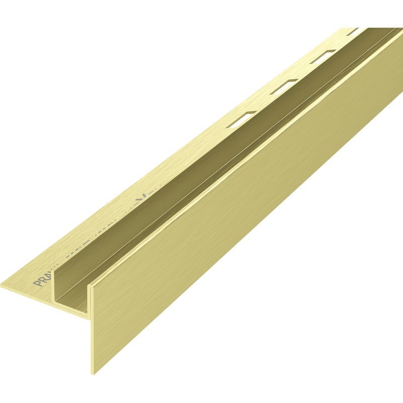 MEXEN Line-B spádová lišta pro sklo 120 cm pravá, zlato kartáč 185504120R