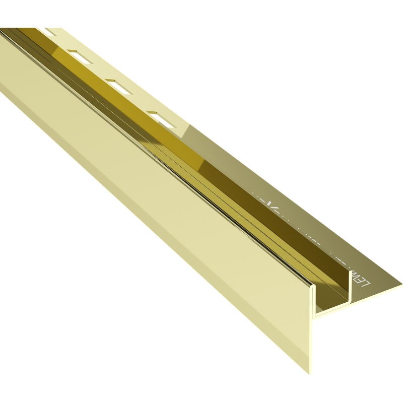 MEXEN Line-B spádová lišta pro sklo 180 cm levá, zlato 185004180L
