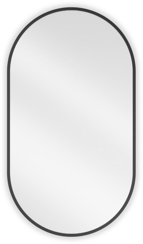 MEXEN Loft zrcadlo 80 x 45, černý rám 9851-080-045-000-70