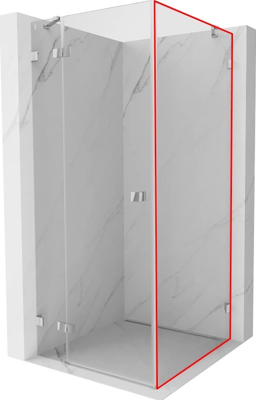 MEXEN LUNAR walk-in 90x200 cm 8mm transparent pravá 830-090-000-00-00-P