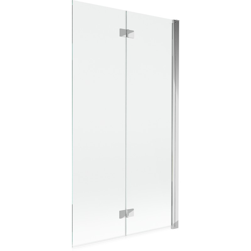 MEXEN MIST vanová zástěna 100x150 cm 6mm 2-s, chrom, čirá, pravá 8A9-100-002-01-00-P