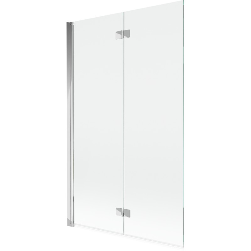 MEXEN MIST vanová zástěna 110x150 cm 6mm 2-s, chrom, čirá, levá 8A9-110-002-01-00-L