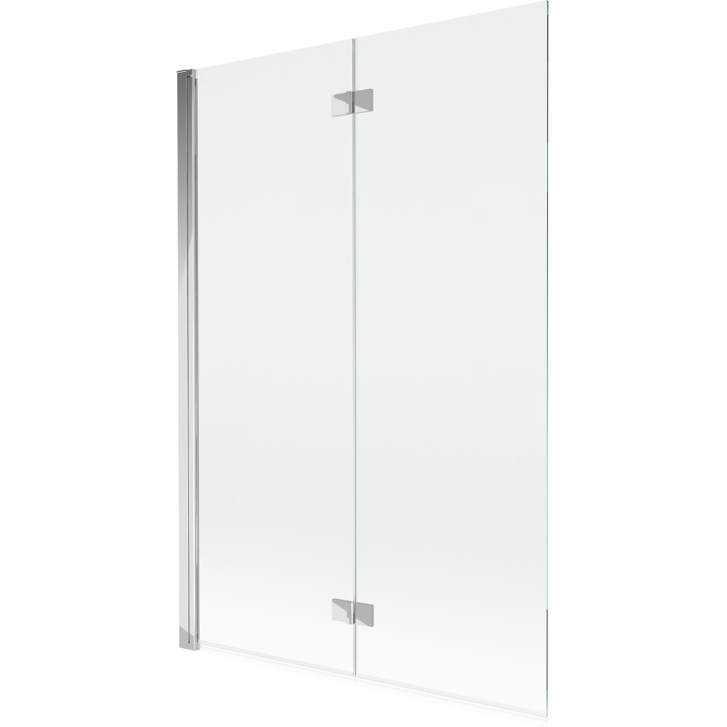 MEXEN MIST vanová zástěna 120x150 cm 6mm 2-s, chrom, čirá, levá 8A9-120-002-01-00-L
