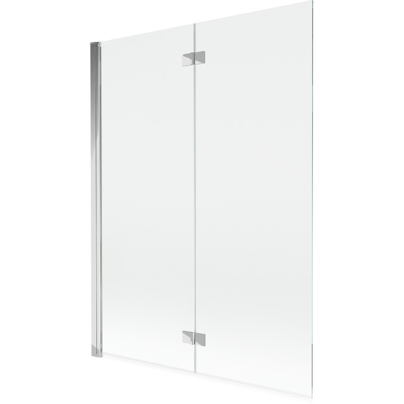MEXEN MIST vanová zástěna 130x150 cm 6mm 2-s, chrom, čirá, levá 8A9-130-002-01-00-L