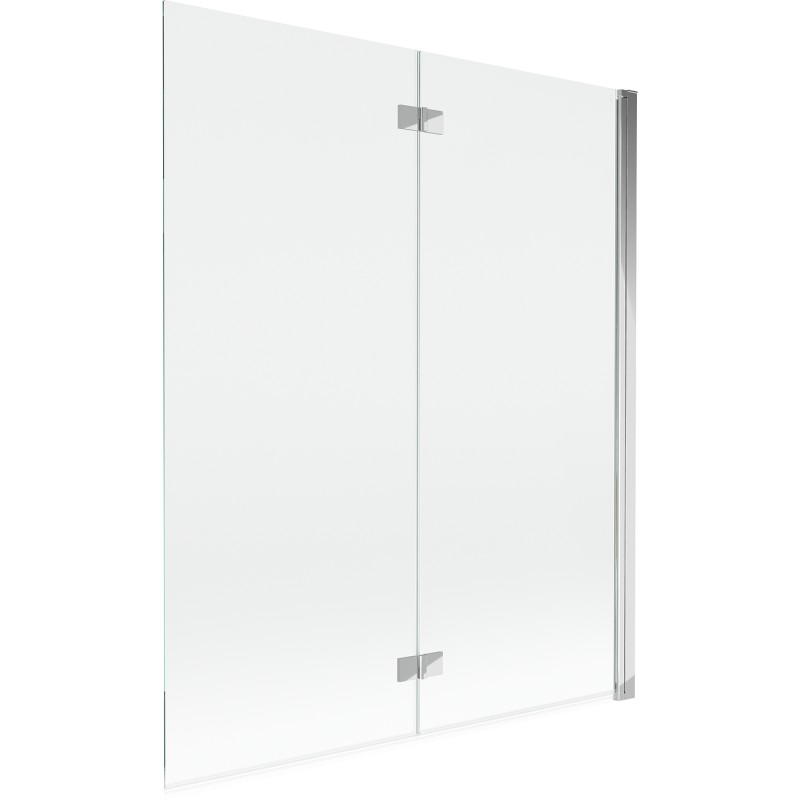 MEXEN MIST vanová zástěna 140x150 cm 6mm 2-s, chrom, čirá, pravá 8A9-140-002-01-00-P