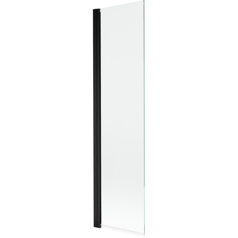 MEXEN MIST vanová zástěna 50x150 cm 6mm 1-s, černá, čirá 8A9-050-001-70-00