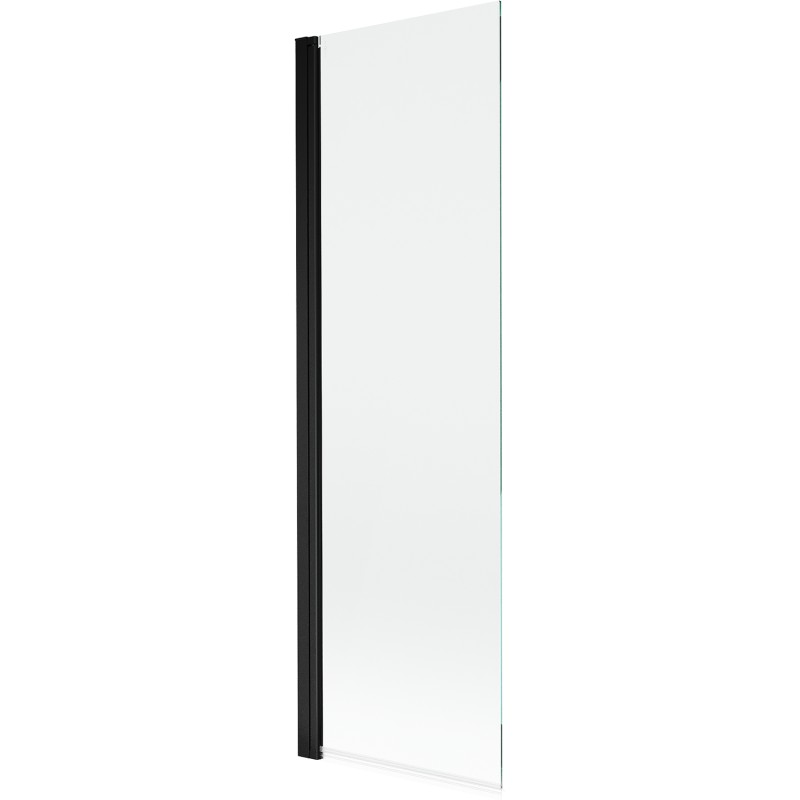 MEXEN MIST vanová zástěna 60x150 cm 6mm 1-s, černá, čirá 8A9-060-001-70-00