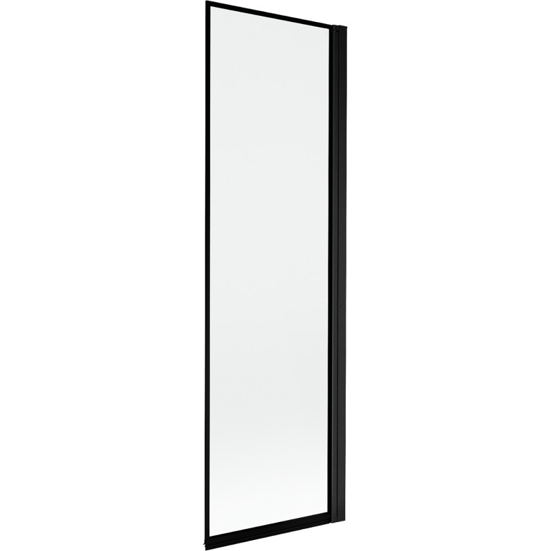 MEXEN MIST vanová zástěna 60x150 cm 6mm 1-s, černá, okraj, pravá 8A9-060-001-70-70-P