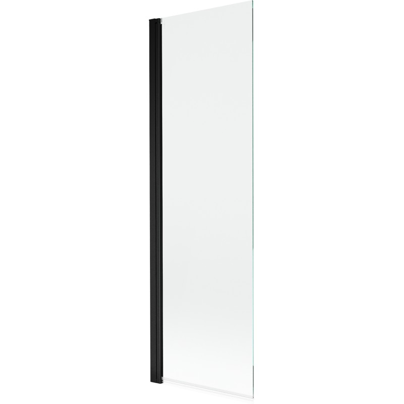 MEXEN MIST vanová zástěna 70x150 cm 6mm 1-s, černá, čirá 8A9-070-001-70-00