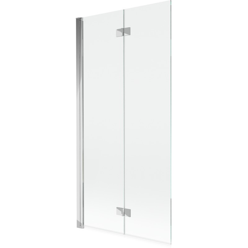 MEXEN MIST vanová zástěna 90x150 cm 6mm 2-s, chrom, čirá, levá 8A9-090-002-01-00-L