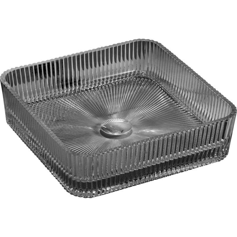 MEXEN Nira skleněné umyvadlo na desku 39 x 39, černá 24203970