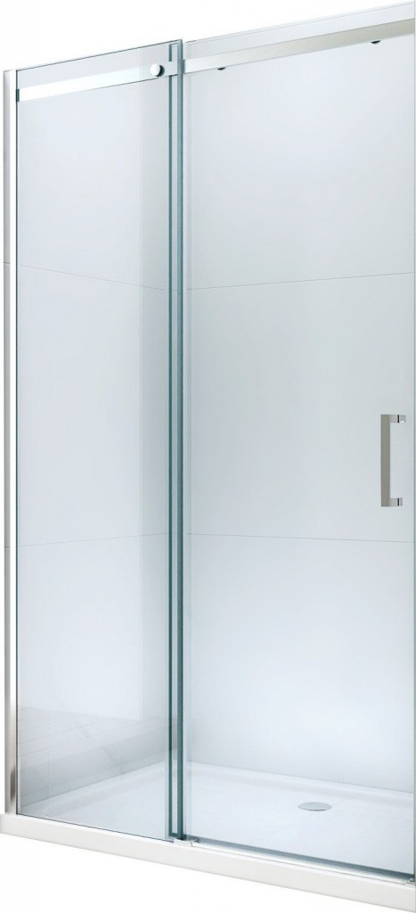 MEXEN Omega posuvné sprchové dveře 120, transparent, chrom se sadou pro niku 825-120-000-01-00