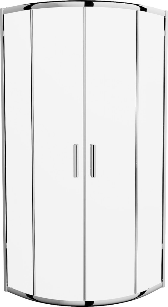 MEXEN Rio čtvrtkruhový sprchový kout 80x80, sklo transparent, chrom 863-080-080-01-00