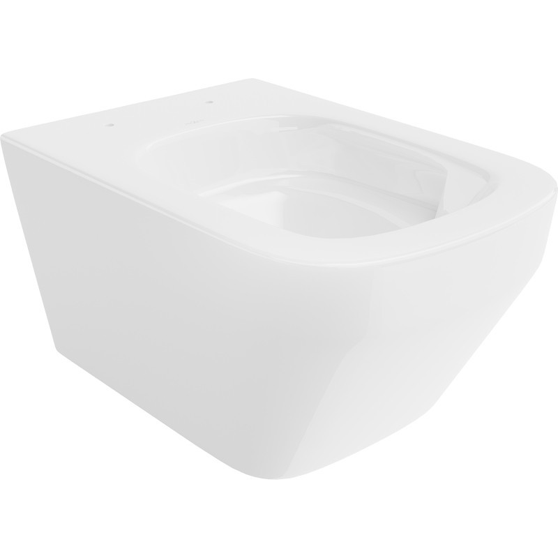 MEXEN Riva Závěsná WC mísa Rimless Tornado, bílá lesk 3363XX00T
