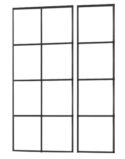 MEXEN ROX sprchové dveře (s+d) 80x200 cm 8mm, levé 8C2-080-000-00-77-L