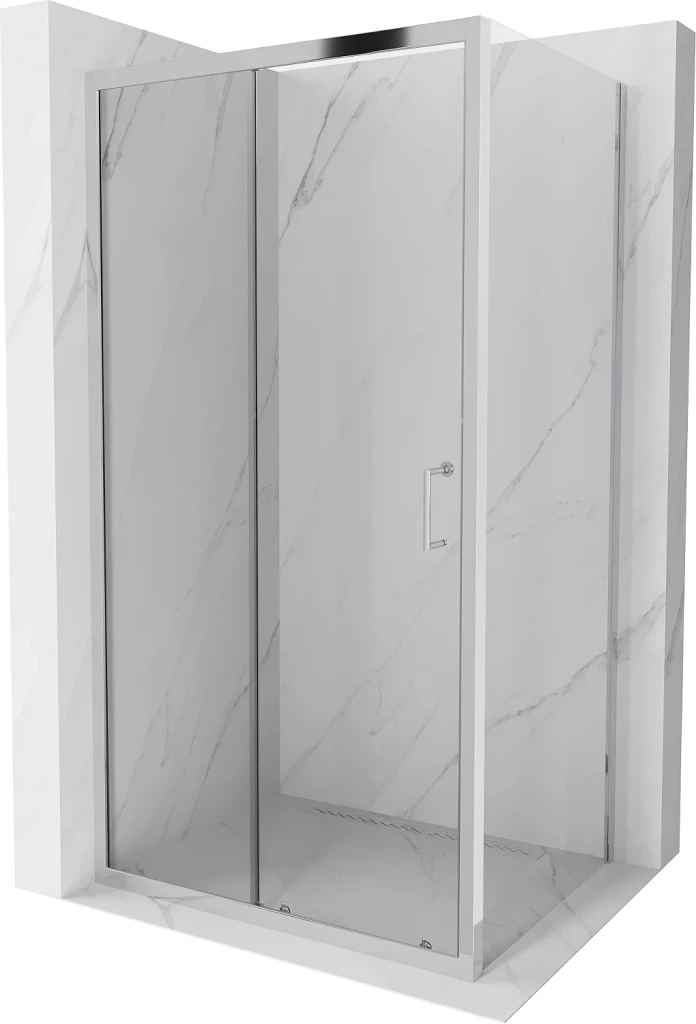 MEXEN/S APIA sprchový kout 95x80, transparent, chrom 840-095-080-01-00