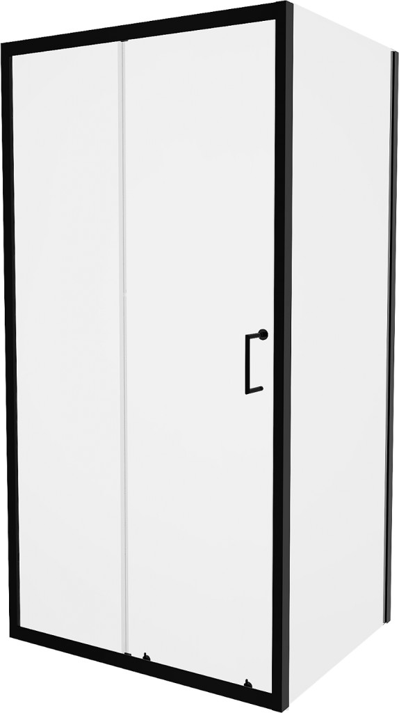MEXEN/S Apia sprchový kout obdélník 135x80, transparent, černá 840-135-080-70-00