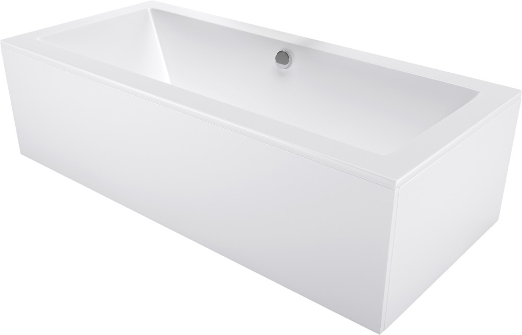 MEXEN/S Cube obdélníková vana 170 x 75 cm s panelem, bílá 55051707500X