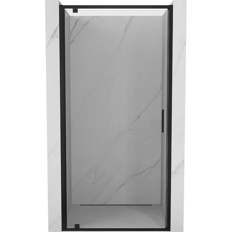 MEXEN/S Exo sprchové dveře křídlové 60, transparent, černá 8181-060-000-70-00