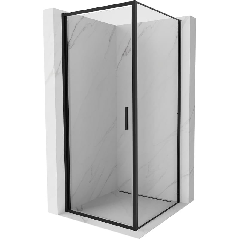 MEXEN/S Exo sprchový kout dveře křídlové 90 x 90, transparent, černá 817-090-090-70-00