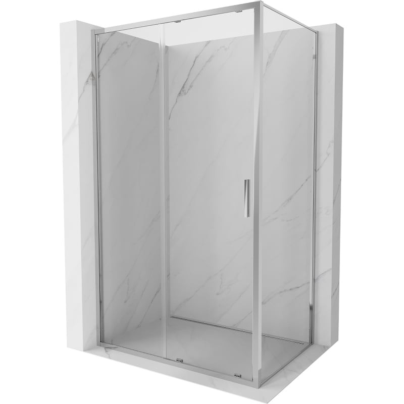 MEXEN/S Exo sprchový kout, posuvné dveře 155 x 95, transparent, chrom 8151-155-095-01-00